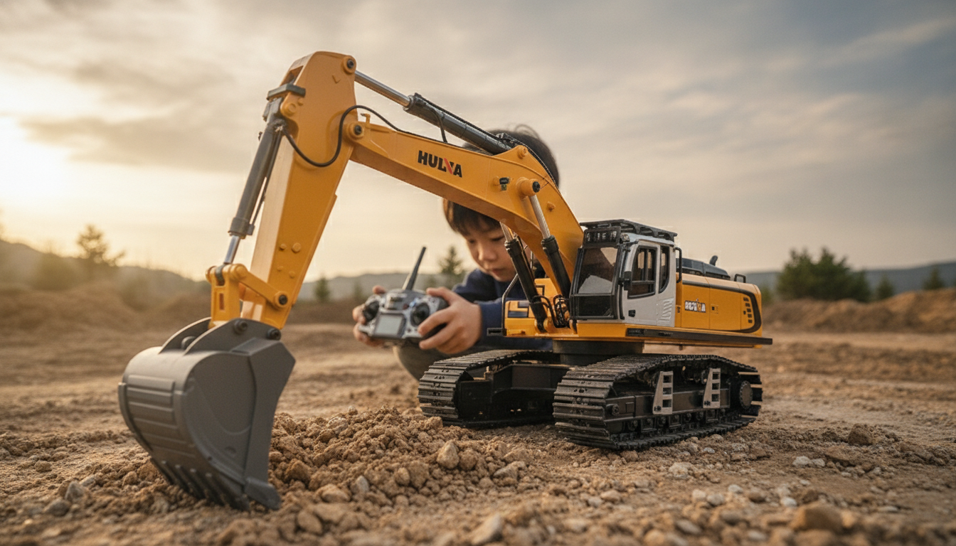 1:14 Alloy 24-Channel RC Excavator: Precision Digging