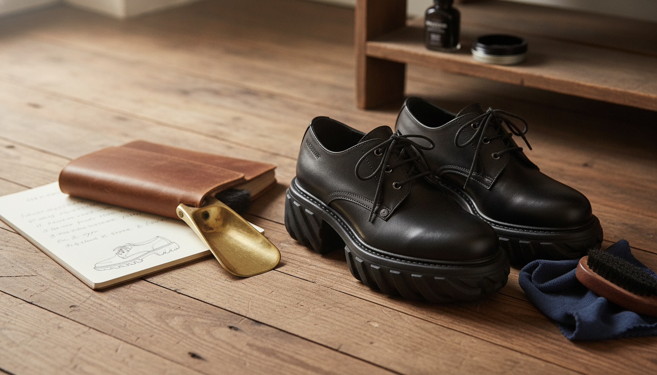 Black Leather Lace-Up Monkstrap Shoes: Fit, Style, Care