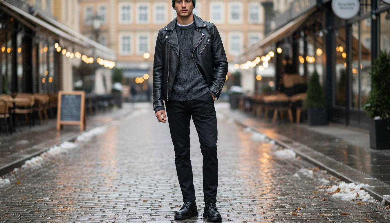 Boss Men’s Black Cotton-Stretch Trousers: Winter Fit Guide