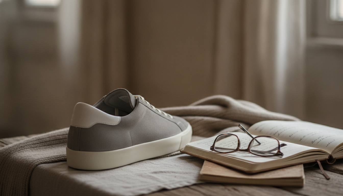 Brunello Cucinelli Calfskin Suede Sneakers: Heel Label