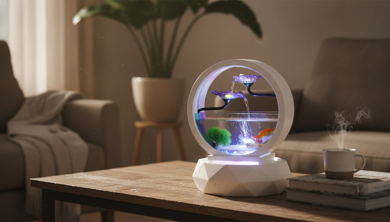 Creative Round Glass Aquarium Setup: Style & Stability