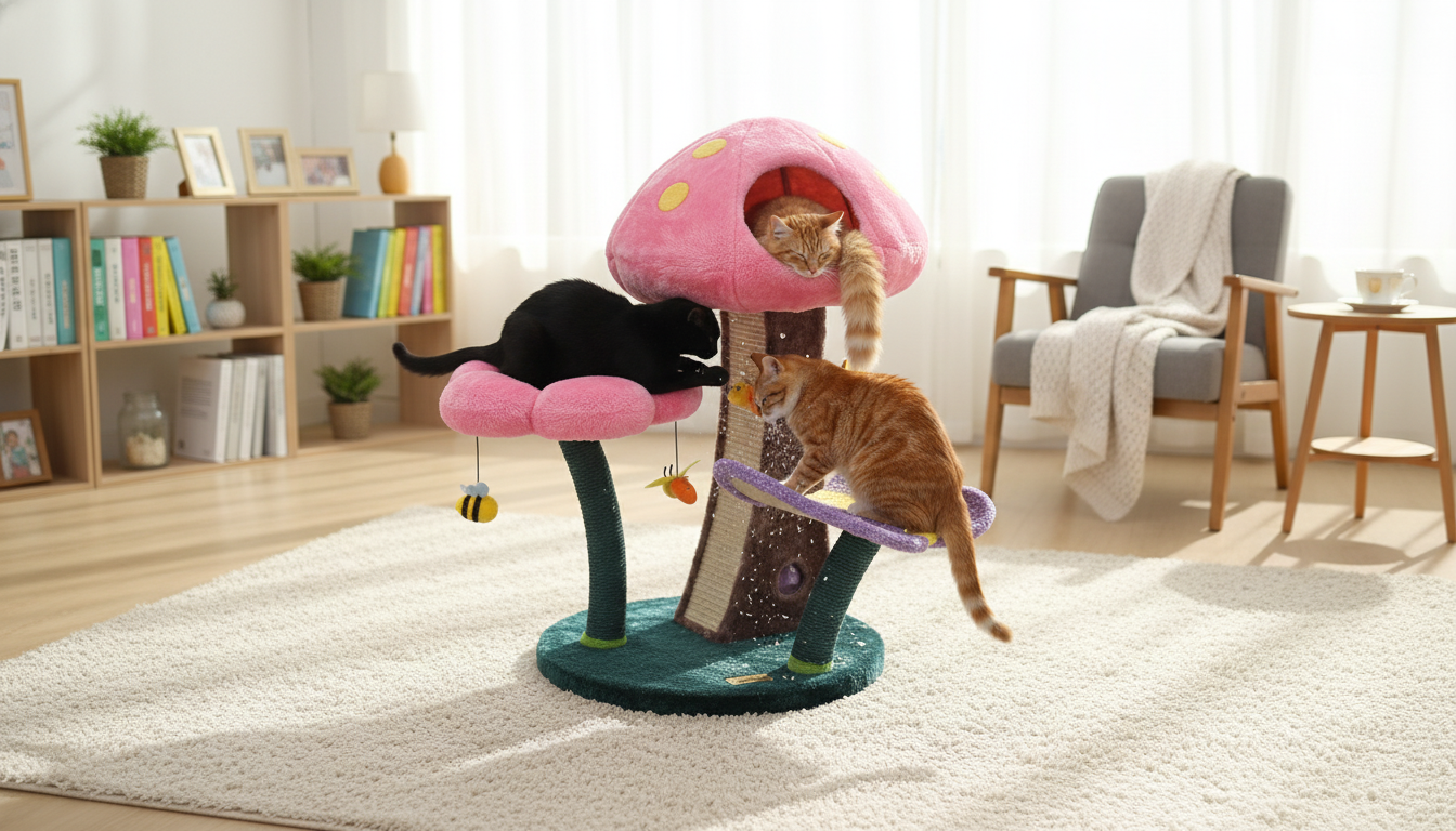 Flower Mushroom Cat Tree Guide: Stability & Comfort