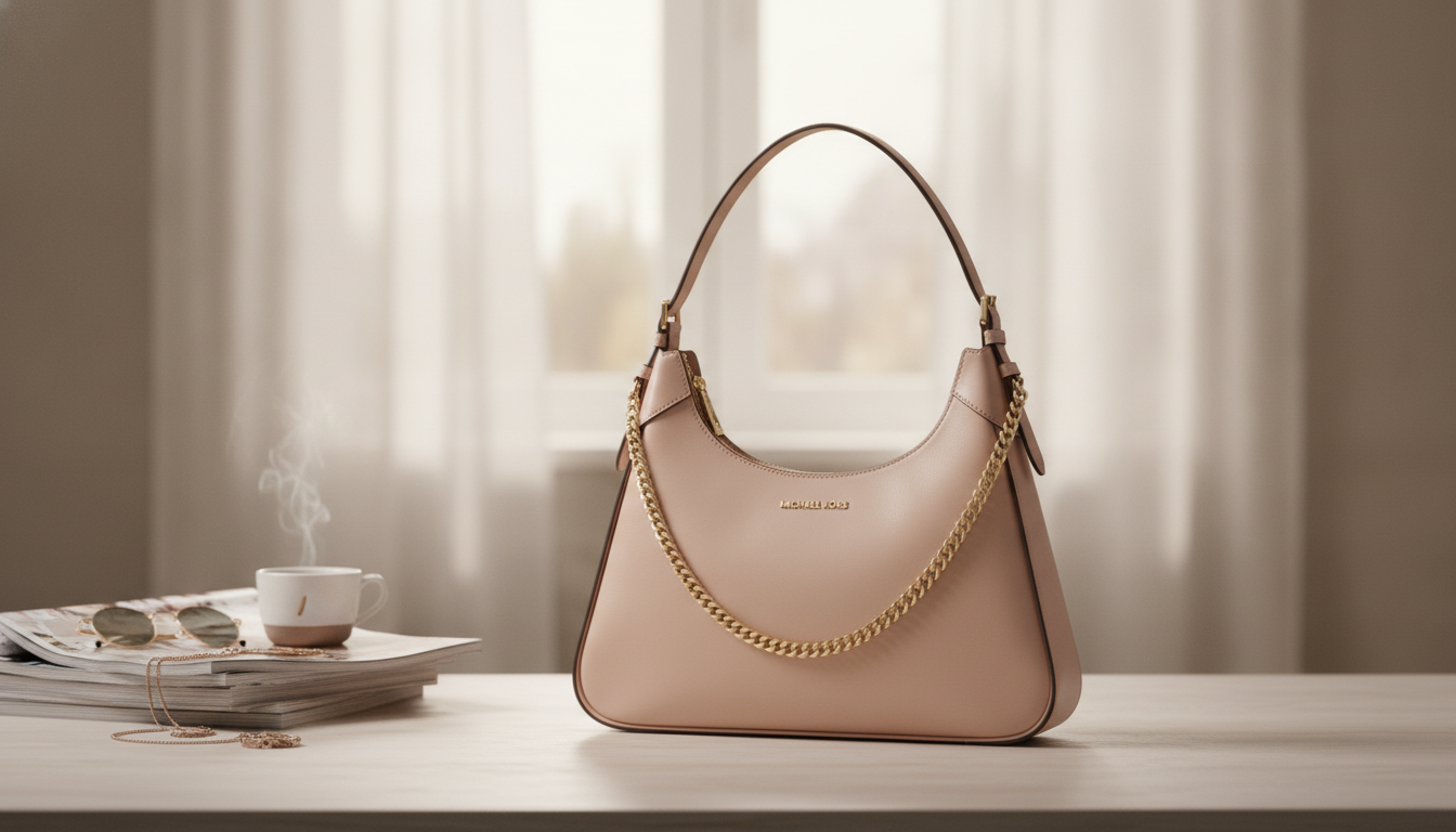 Michael Kors Wilma Large Chain Bag in Powder Blush