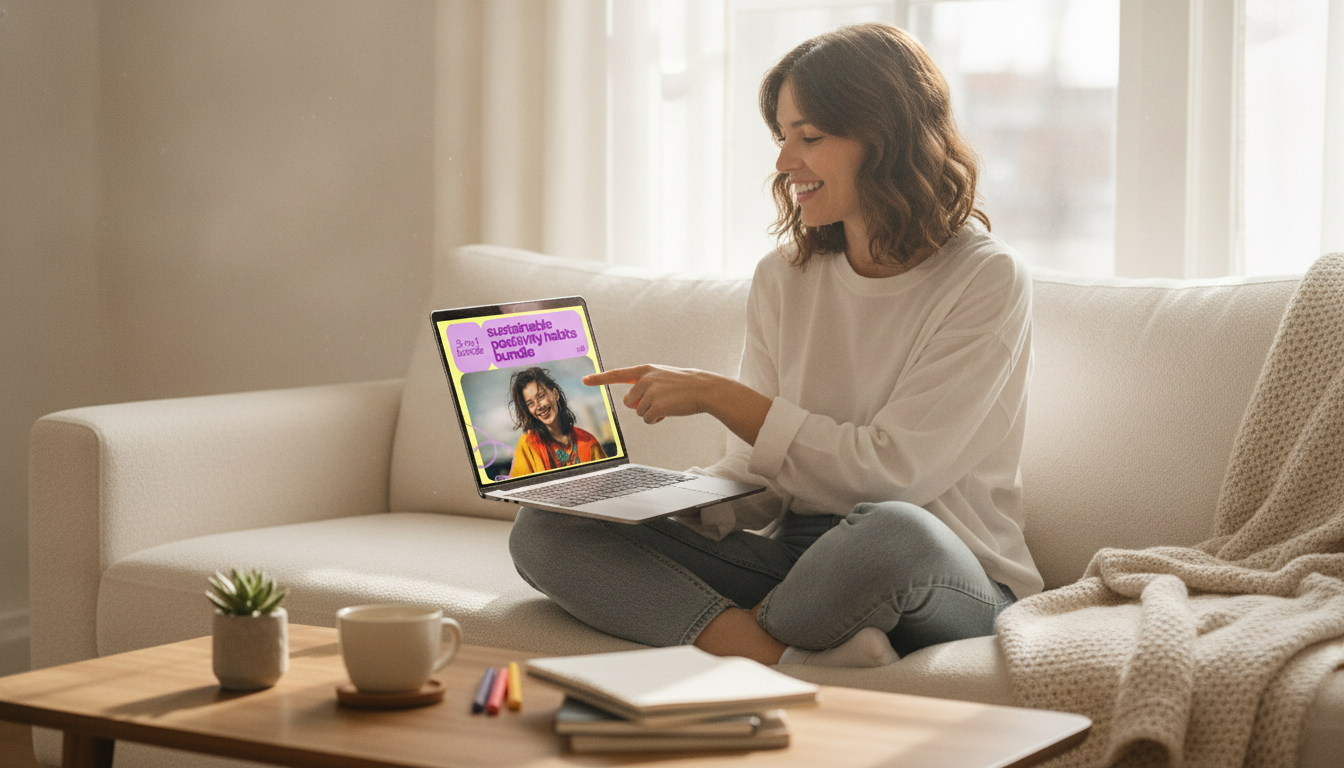 Sustainable Positivity Habits: 3-in-1 Digital Bundle