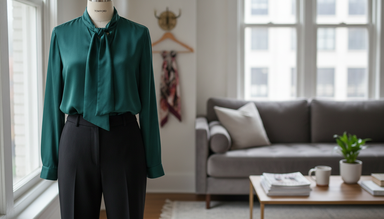 Tom Ford Emerald Long-Sleeve Blouse: Fit, Care & Styling